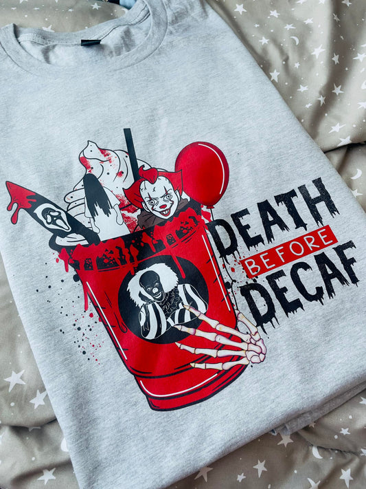 Death Before Decaf TEE SHIRT