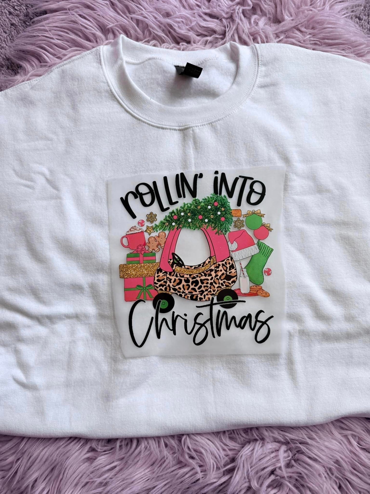 ROLLIN INTO CHRISTMAS -- TEE SHIRT