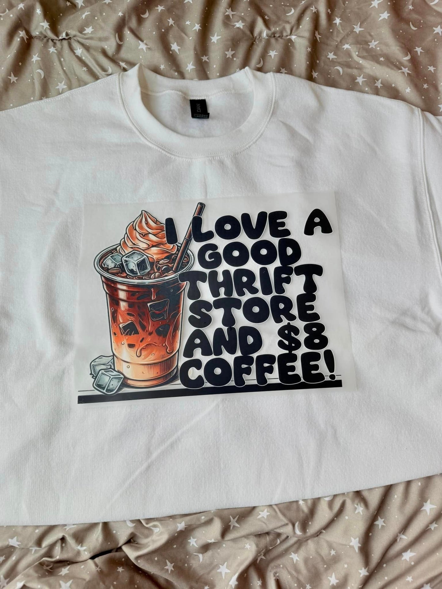 THRIFT STORE AND $8 COFFEE -- TEE SHIRT