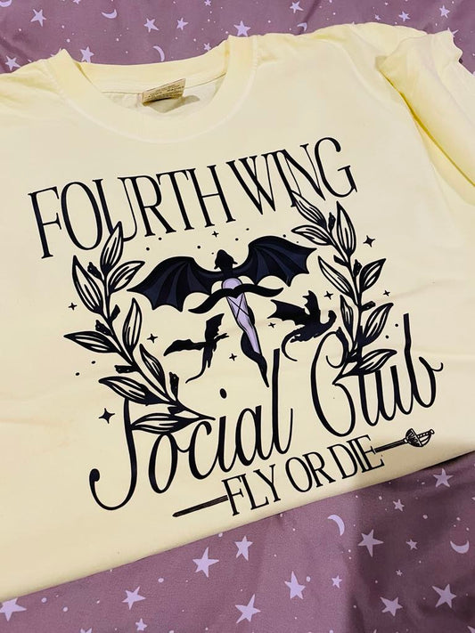 Fourth Wing Social Club Tee Shirt