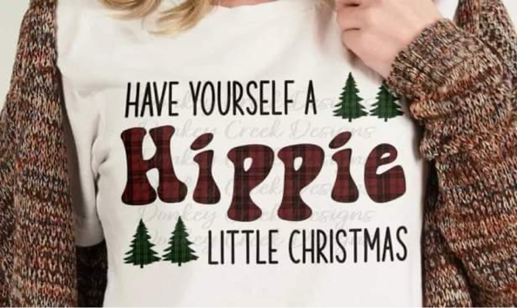 HIPPIE LITTLE CHRISTMAS -- TEE SHIRT