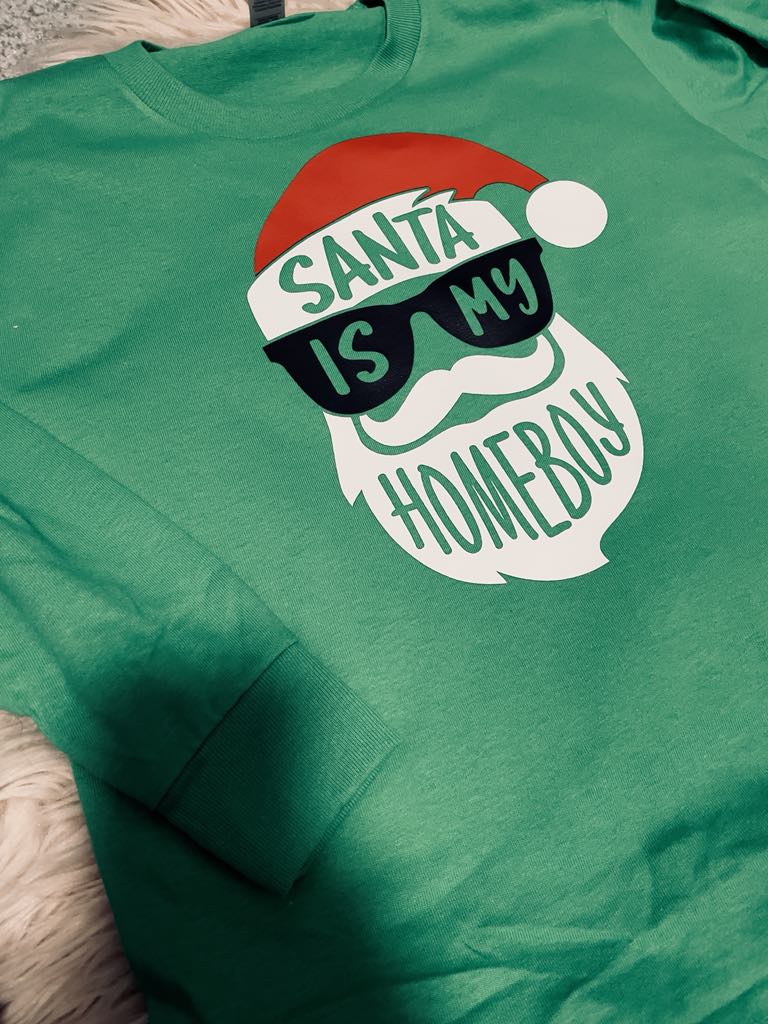 SANTA IS MY HOMEBOY YOUTH - TEE SHIRT