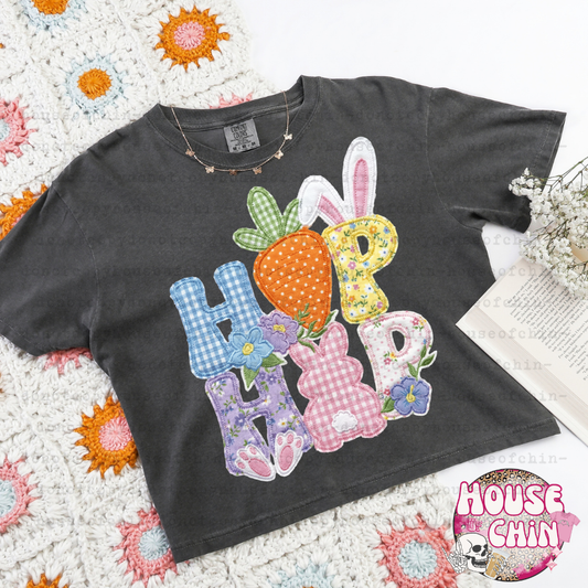 Hip Hop Faux Embroidered